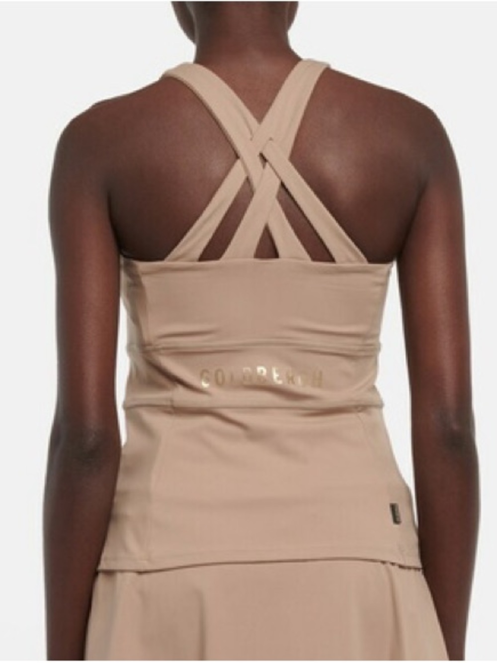 Goldbergh Luxury Sports Manhattan Tank Top in Beige Size Small